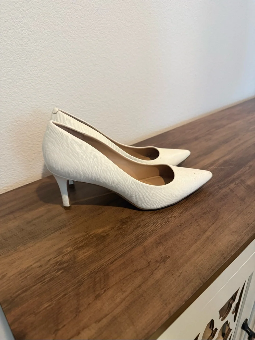 Women’s Alfani Pointed Toe Cream Pumps
